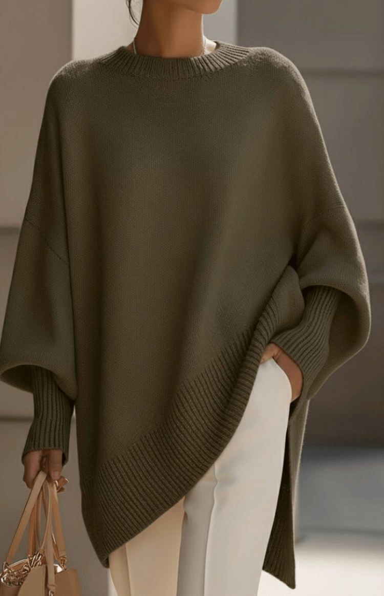 VELORIA – Cozy Oversized Knit Sweater for Women, Elegant Cold-Season Style