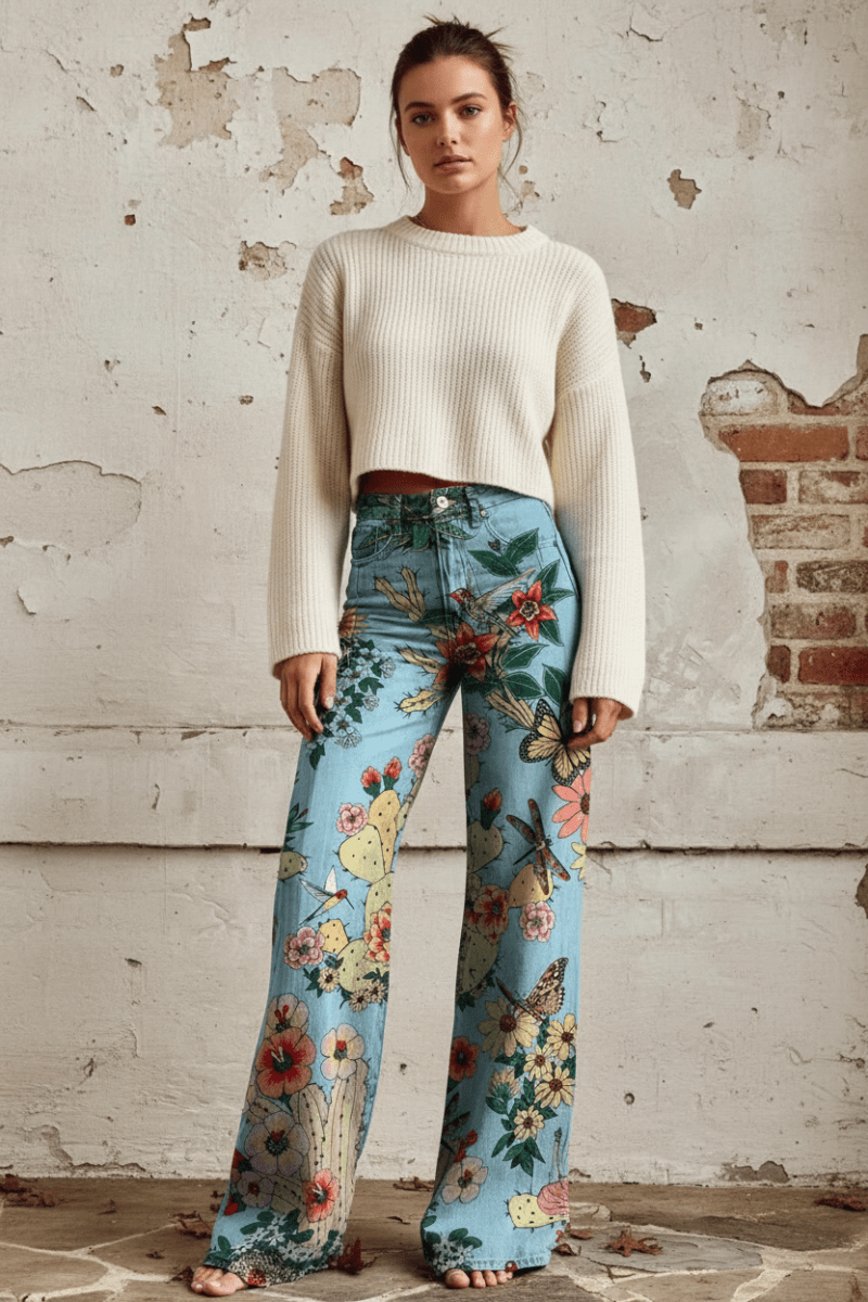 DENIMORA – Women’s Baggy Jeans with Soft Breathable Fabric and Relaxed Summer Fit