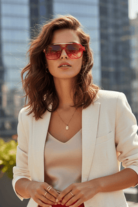 NOIRVA – Retro Square Frame Sunglasses with UV400 Protection