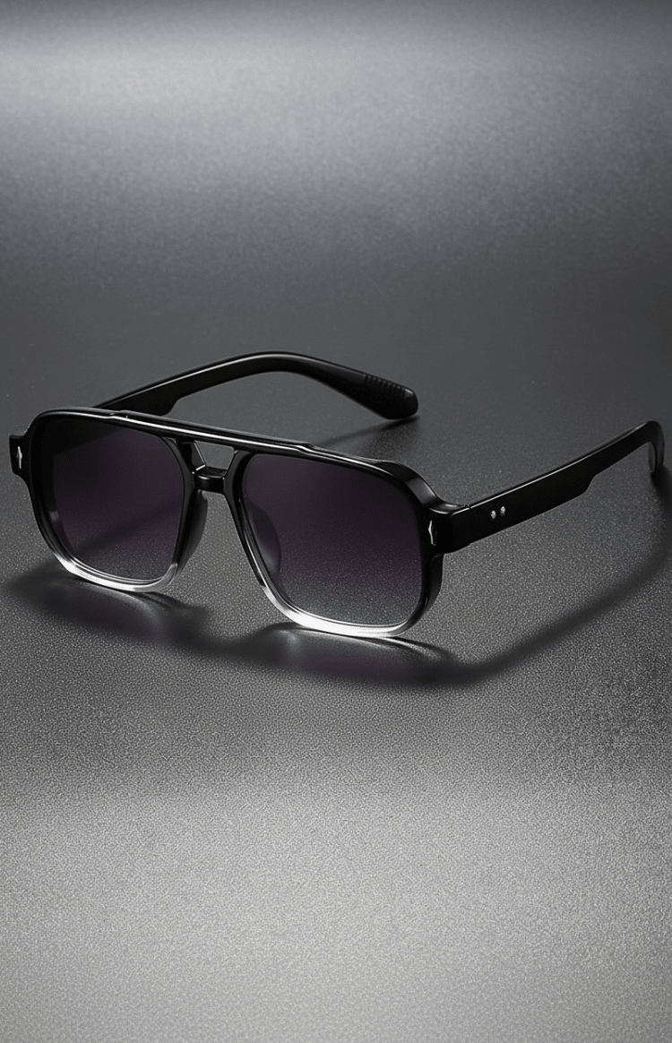 NOIRVA – Retro Square Frame Sunglasses with UV400 Protection