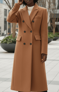 MONTÉRA – Women’s Long Wool Coat for Sophisticated Winter Styling