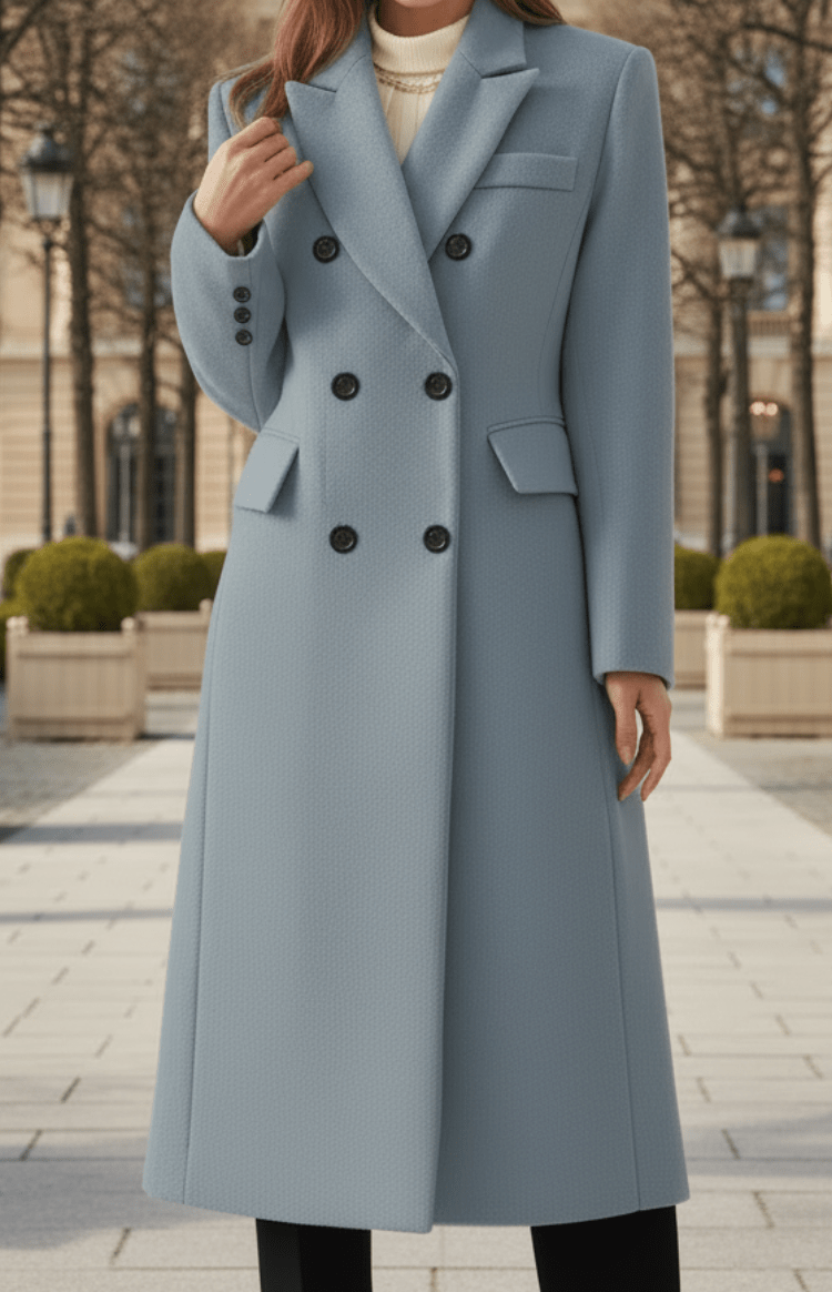 MONTÉRA – Women’s Long Wool Coat for Sophisticated Winter Styling