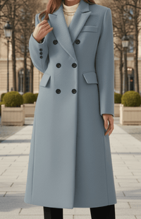 MONTÉRA – Women’s Long Wool Coat for Sophisticated Winter Styling