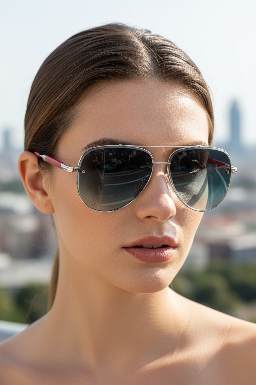 CELEVA – Lightweight Aviator Sunglasses with UV400 Protection & Anti-Reflective Lenses