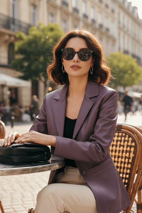 MIYAKA – Women’s Genuine Lambskin Leather Jacket