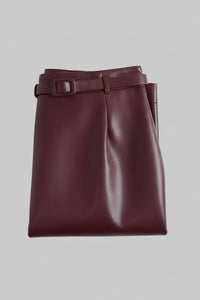 RHANA – Women’s Genuine Leather Pencil Skirt