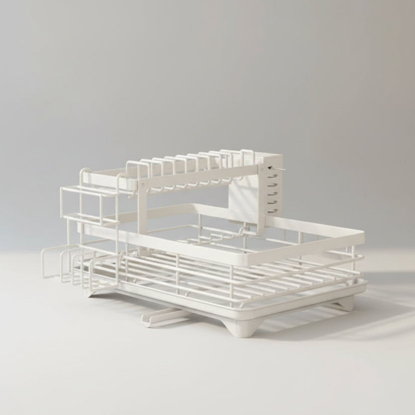 MODULKITCH – Foldable Stainless Steel Dish Rack for Compact & Stylish Kitchens