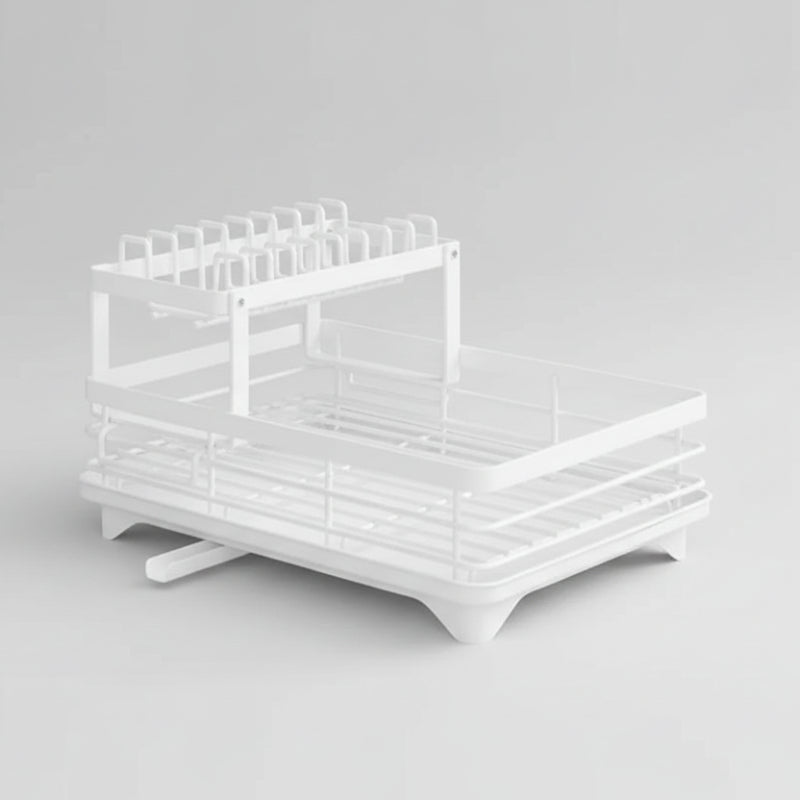 KITCHENFORM – Foldable stainless steel dish rack, space-saving design for modern kitchens 5