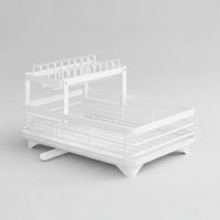 KITCHENFORM – Foldable stainless steel dish rack, space-saving design for modern kitchens 5