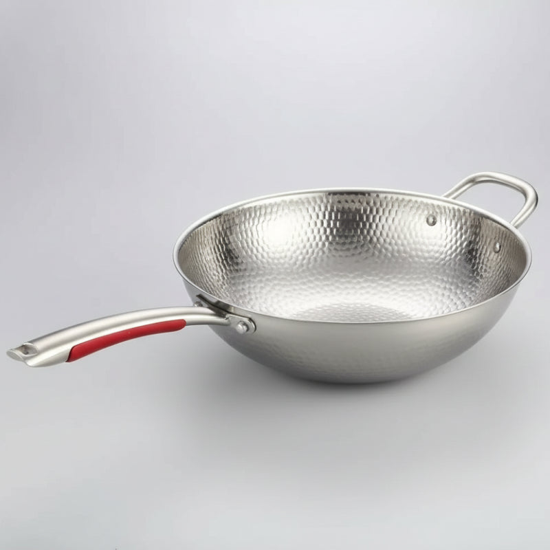PANVION – Premium titanium wok with round bottom for induction cookers and effortless stir-frying 0