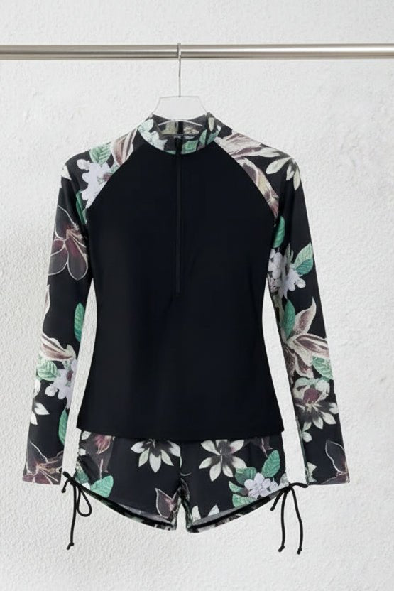 Petalune Modest Swimwear - Two-Piece Rashguard Swimsuit with UPF 50+ Protection 8