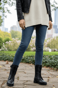 ROSESTEP – Women’s Orthopedic Lace-Up Winter Boots with Insulated Comfort & Support