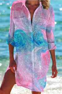 Valencia-Classique - Long Summer Shirt for Women with Pockets & Button Closure 4