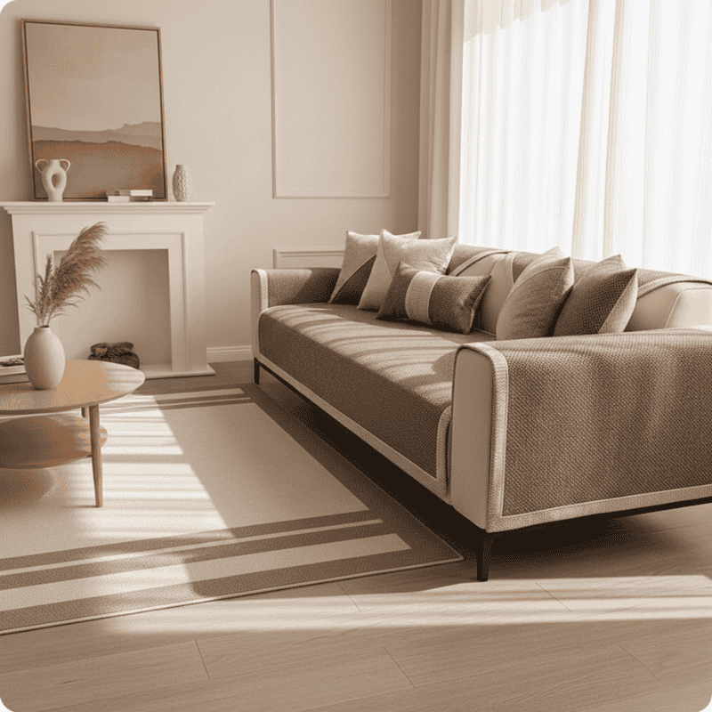 SOFALUX – Non-Skid Cotton-Linen Slipcover for Comfort in Every Season